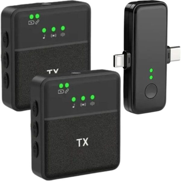 میکروفن یقه ای وایرلس دار مدل SX31 دو عدد فرستنده