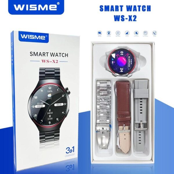 ساعت هوشمند صفحه گرد مدل Wisme WS-X2