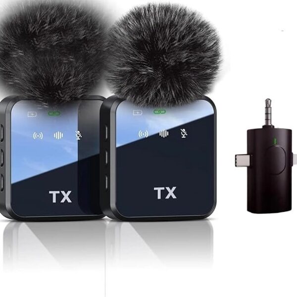 میکروفن بی سیم یقه ای دوتایی F11-2