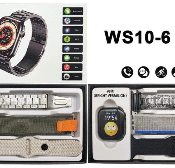 ساعت هوشمند طرح اپل واچ مدل Wisme WS10-6 Max