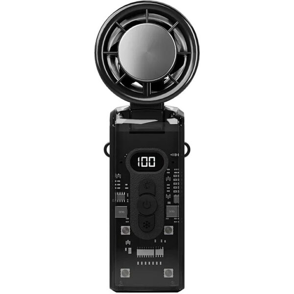 پنکه دستی شارژی  FC8 با نمایشگر، سردکن فوری و چراغ LED