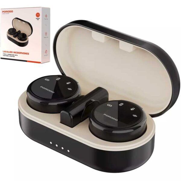 میکروفون یقه ای بی سیم پرودو مدل PD-WMDMIC-BK