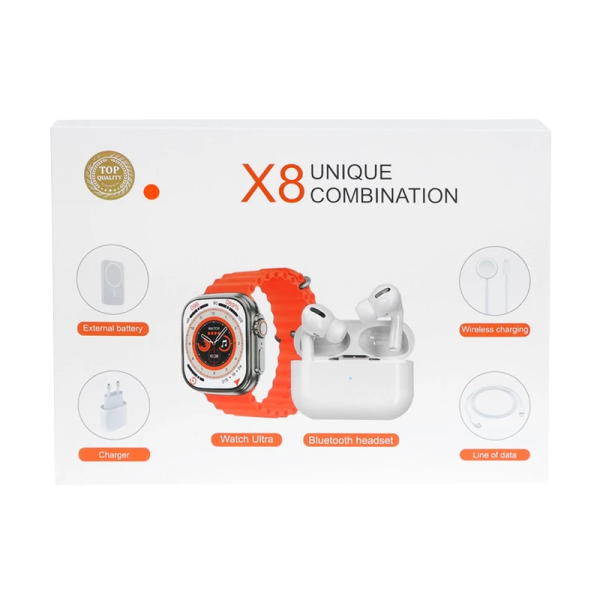 پک ساعت هوشمند و ایرپاد X8 UNIQUE COMBINATION
