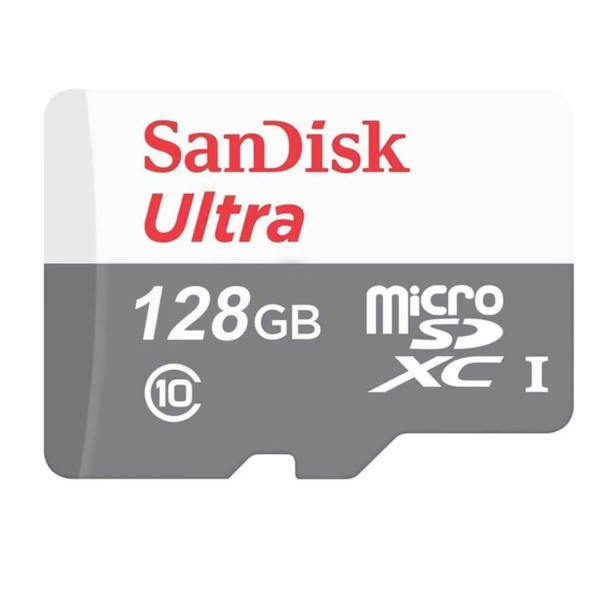 کارت حافظه سن دیسک Ultra ظرفیت ۱۲۸ گیگابایت microSDXCکلاس ۱۰ استاندارد UHS-I با سرعت ۱۰۰MBps