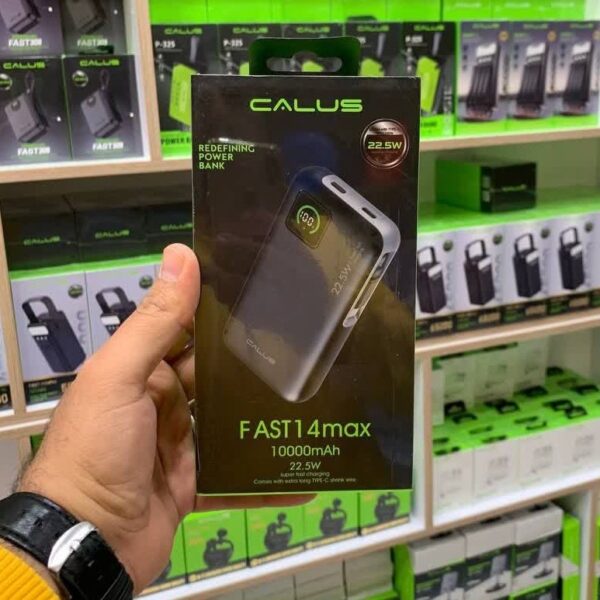 پاوربانک 22.5 وات کالوس مدل Fast 14 Max ظرفیت 10000 میلی آمپر ساعت