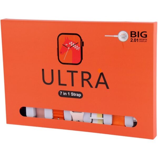 ساعت هوشمند مدل Ultra BIG 2.01 سایز 49 میلی متری دارای 7 بند